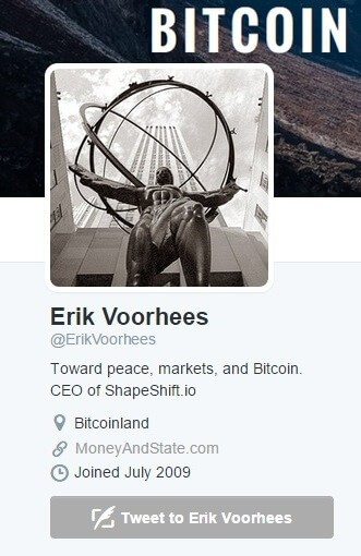 bitkoino ekspertas „twitter“