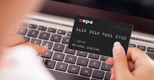 Bitcoin-schuldkaart van Xapo
