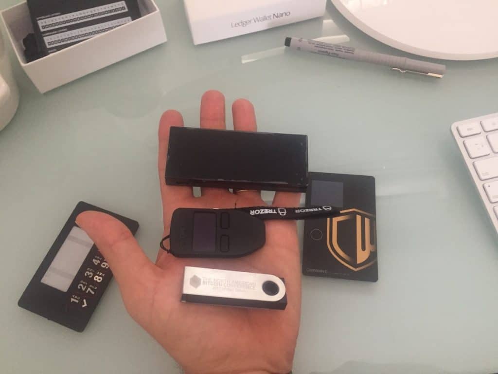 Bitcoin hardware lommebok størrelser