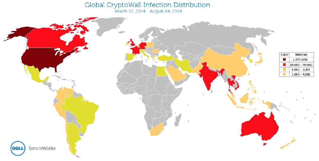 kriptovalu užkrėstos šalys