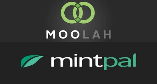 Logos de Moolah y Mintpal juntos