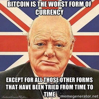 petikan Bitcoin Churchill