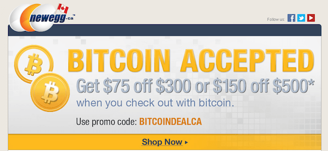 Newegg Bitcoin-verkoop